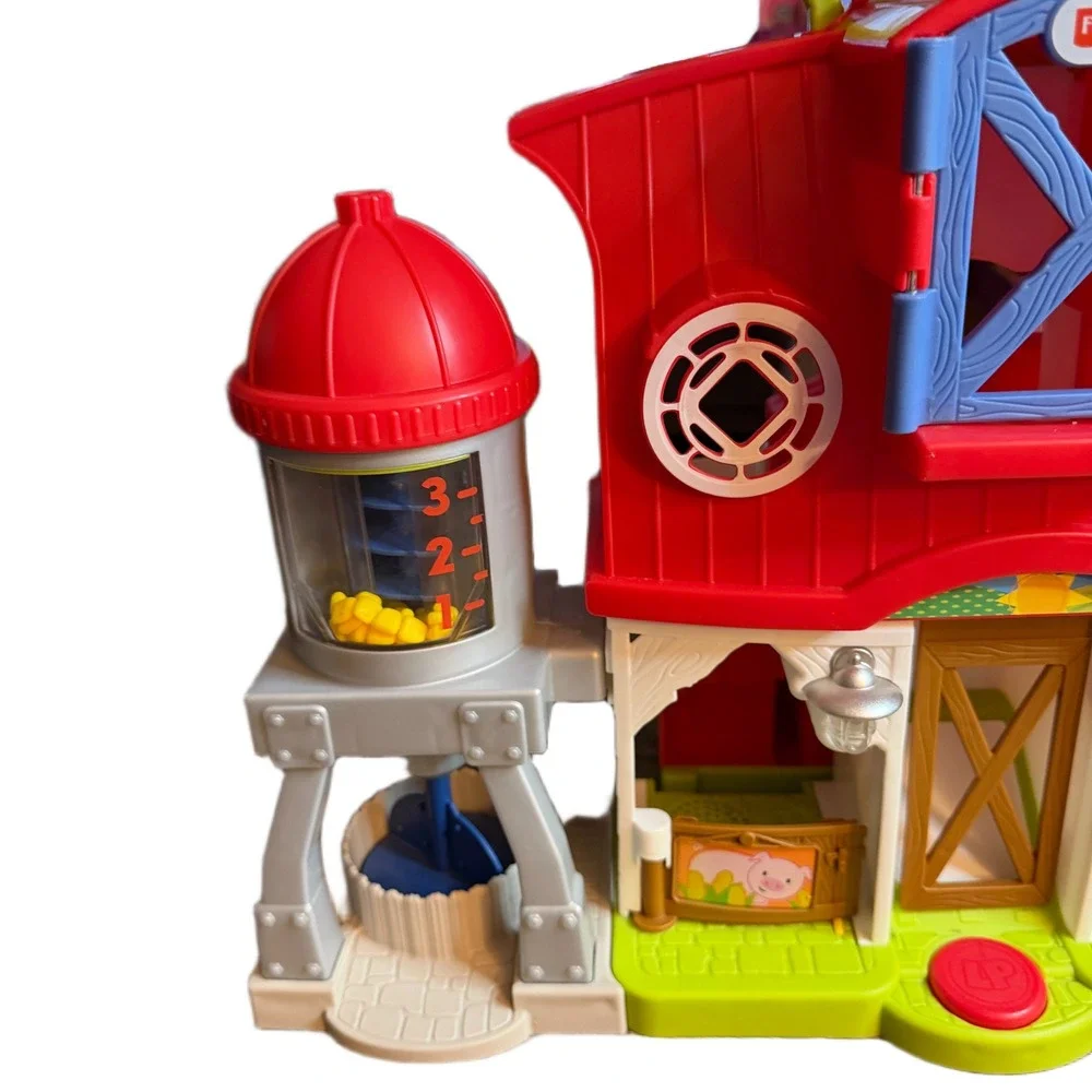Fisher-Price Little People Animal Friends Farmhouse Barn Tractor Trailer Set